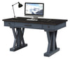 AMERICANA MODERN - DENIM 56 in. Power Lift Desk (from 23 in. to 48.5 in.) (AME#256T and LIFT#200BLK)