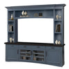 AMERICANA MODERN - DENIM 92 in. TV Console with Hutch and LED Lights