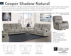 COOPER - SHADOW NATURAL Manual Triple Reclining Sofa