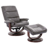 KNIGHT - ICE Manual Reclining Swivel Chair and Ottoman