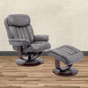 PRINCE - ICE Manual Reclining Swivel Chair and Ottoman