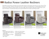 RADIUS - FLORENCE BROWN - Powered By FreeMotion Power Cordless Swivel Glider Recliner